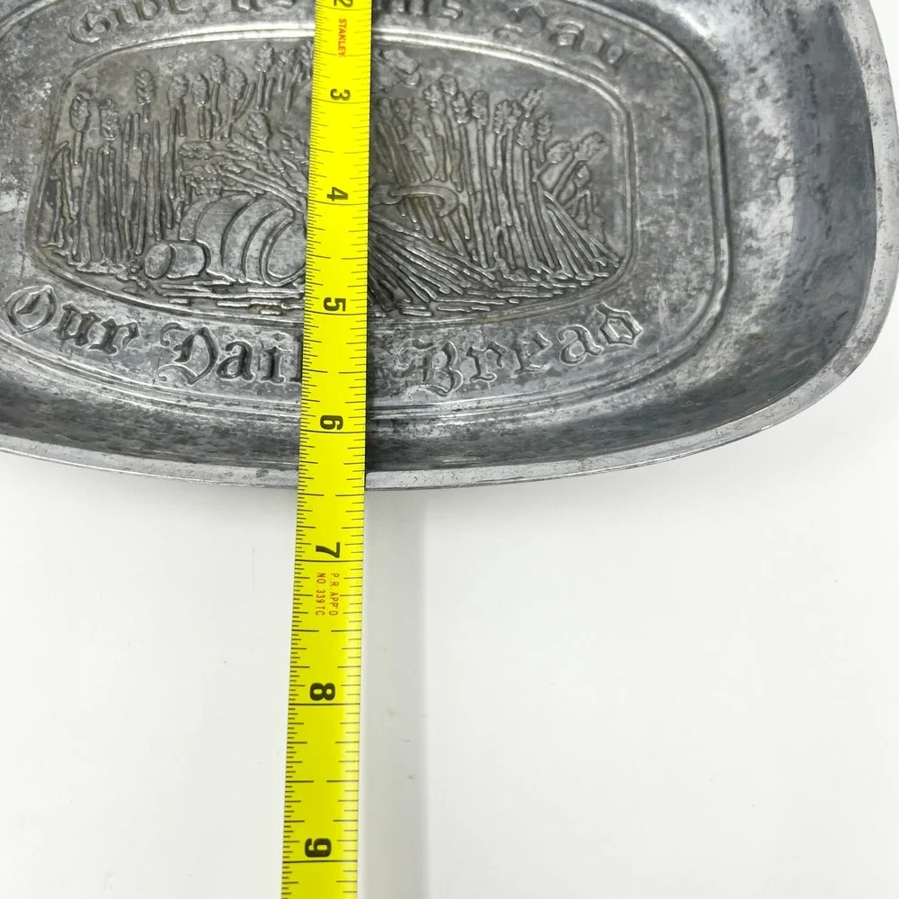 Vintage Pewter Bread Tray 